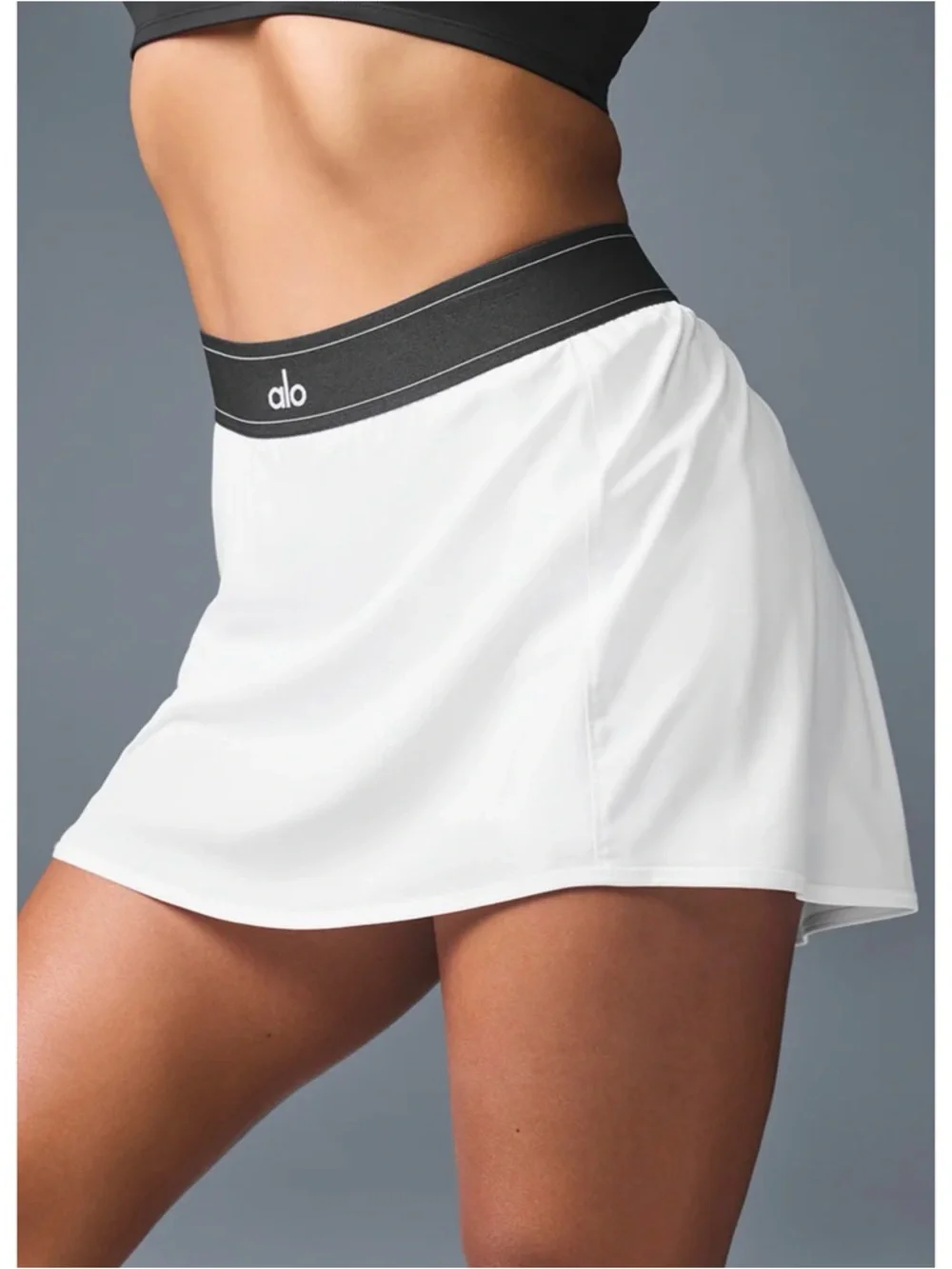 Alo - Match Point Tennis Skirt - White